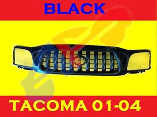 Autofit Inc Grille 01 04 Black W O S R Tacoma