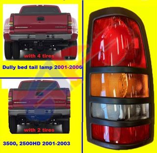 Autofit Inc Tail Lamp 01 03 Rh Single Wheel 2500 3500 Silverado Sierra 01 06 Duel Wheel Silverado Sierra